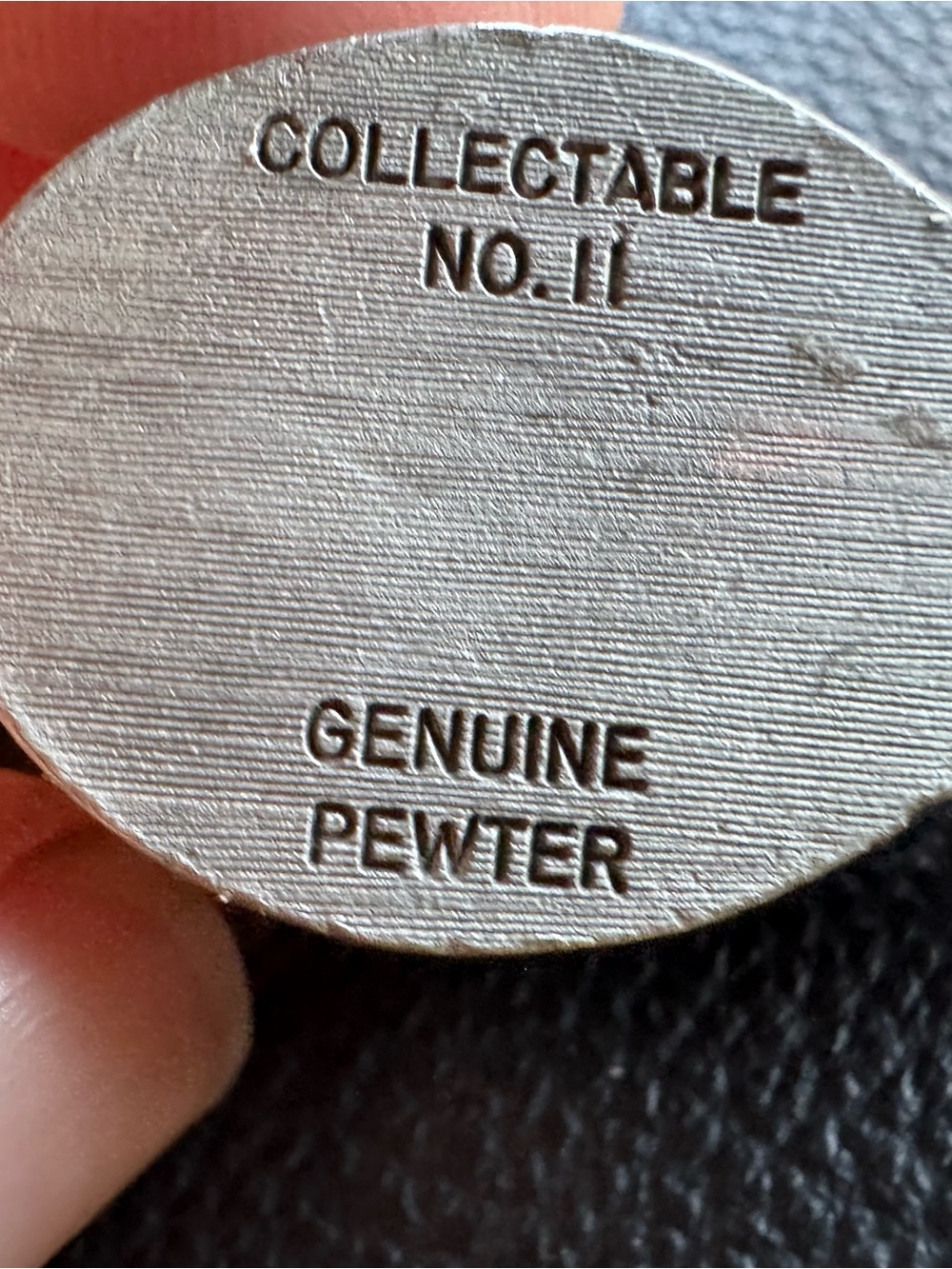 Ms.Dee Vintage Pewter Tennis Collectable No.11 Oval Pendant/earrings/necklace